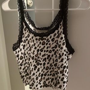 urban outfitters top- small. cheetah print